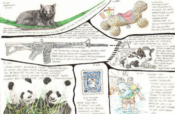 Culemborgse kunstenaar legt dagelijks nieuws vast in tekeningen
