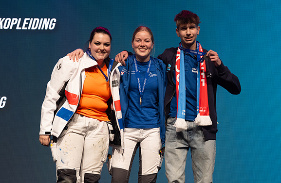 Ilse Steenbeek van ROC Rivor wint de Skills Heroes wedstrijd