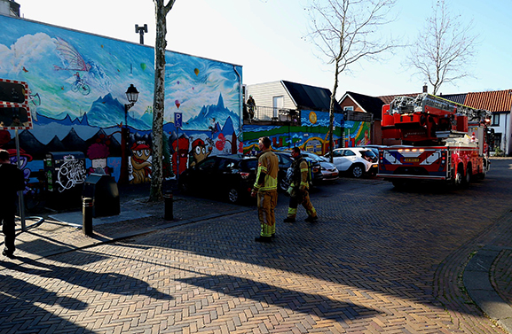 Woningbrand in Leerdam