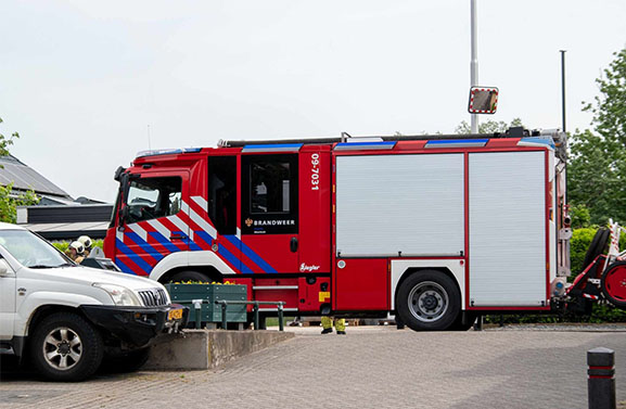 Gasslekkage in Meerkerk: straat afgezet