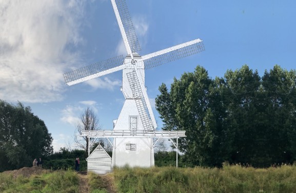 Herbouw historische Viaanse Wipkorenmolen genomineerd voor Molenprijs 2022