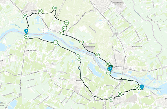 Nieuwe Limeslijn fietsroute verbindt Utrecht en Rivierenland via de pont