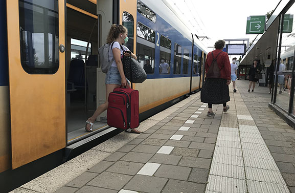 Werkzaamheden aan het perron op station Culemborg