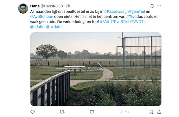 Gemeente Tiel komt met verlichting bij hotspot van afvaldumping