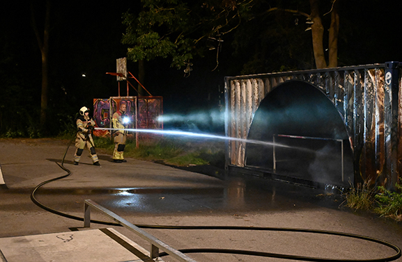 Buitenbrand op de Clarissenhof