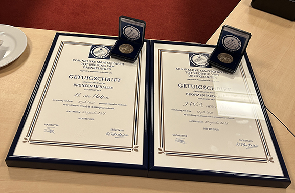 Heldhaftige redding in Buren beloond met bronzen medaille