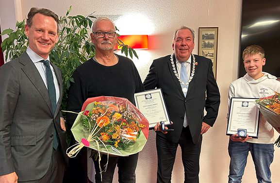 Heldhaftige redding in Buren beloond met bronzen medaille