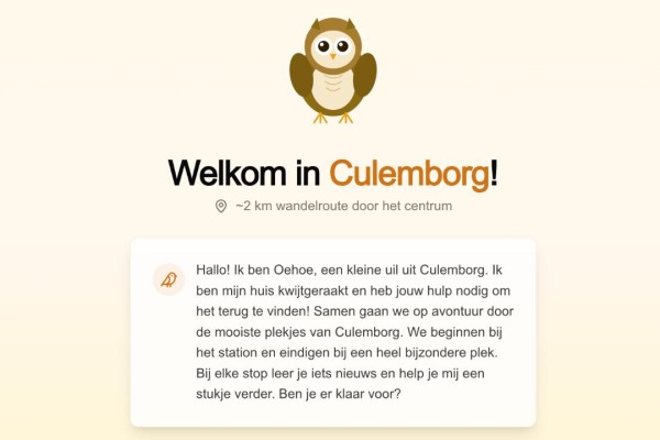 Paul maakt in enkele weken een digitale rondleiding door Culemborg