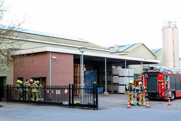 Industriebrand in hoogspanningsruimte aan Kerkstraat