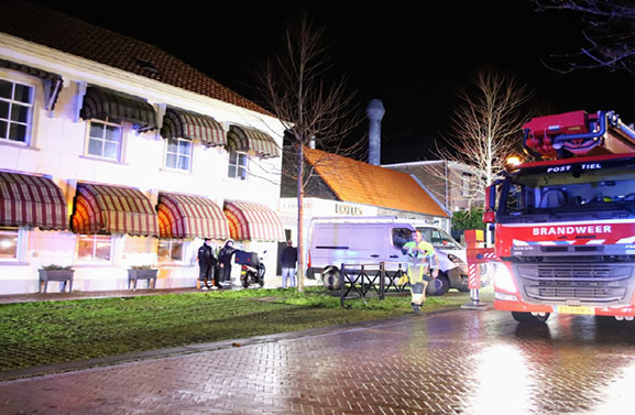 Brandweer rukt nogmaals uit voor rookmelding bij restaurant Lotus Tiel