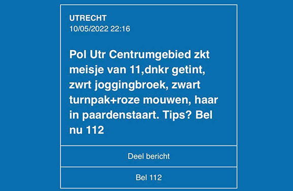 UPDATE: Zoekactie met politiehelikopter naar vermist meisje (11)