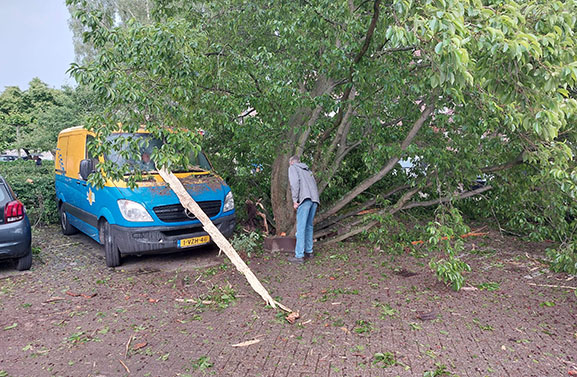 Blikseminslag in Culemborg veroorzaakt veel schade