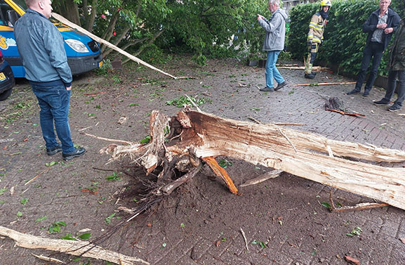 Blikseminslag in Culemborg veroorzaakt veel schade