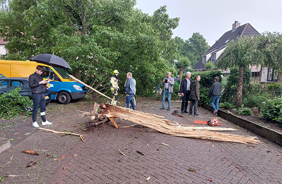 Blikseminslag in Culemborg veroorzaakt veel schade