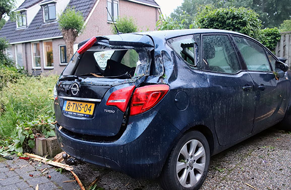 Blikseminslag in Culemborg veroorzaakt veel schade