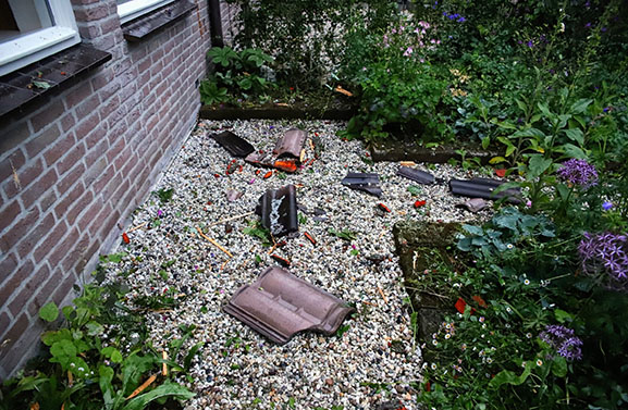 Blikseminslag in Culemborg veroorzaakt veel schade