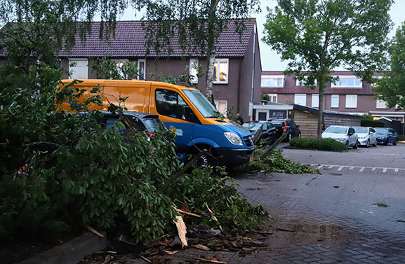 Blikseminslag in Culemborg veroorzaakt veel schade