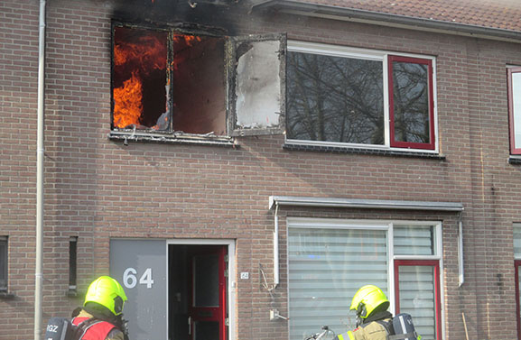 Woningbrand aan de Van der Duyn van Maasdamstraat in Culemborg