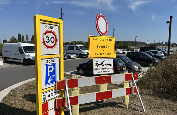 Vanaf donderdag 1 september parkeren op Waalkade in Tiel even niet mogelijk