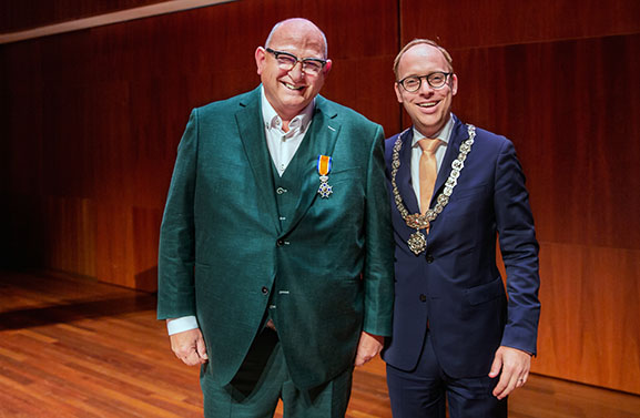 Koninklijke onderscheiding voor de heer de Wit uit Eck en Wiel