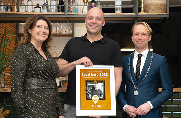 Bart-Jan Nijsingh van restaurant Andermaal verkozen tot Local Hero 2022