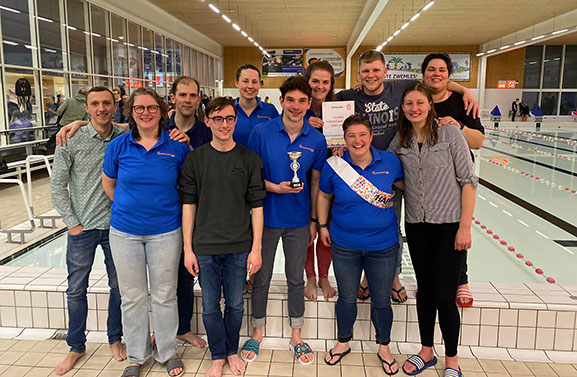 Reddingsbrigade Boxtel wint strijd in Zwembad De Waterlinie