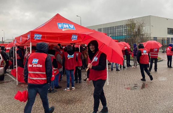 Lege schappen dreigen in Gelderse AH door staking