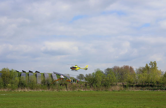 Quad-rijdster gewond afgevoerd na ongeval op crossbaan in Geldermalsen