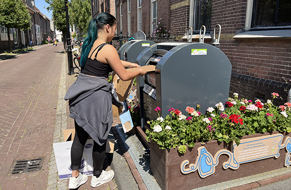 Minder zwerfafval en meer groen in Culemborg dankzij containertuintjes