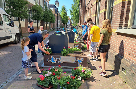 Minder zwerfafval en meer groen in Culemborg dankzij containertuintjes