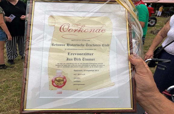 Oogstdag in Ophemert met een zilveren randje