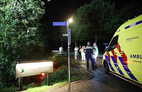 Auto op zijkant in de sloot in Heesselt, inzittenden met schrik vrij