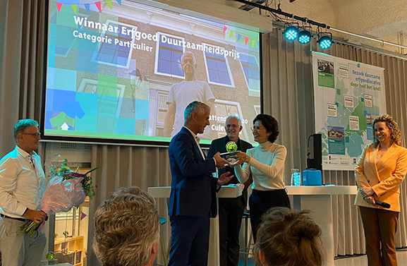 Culemborgs Rijksmonument uit 1856 wint Erfgoed Duurzaamheidsprijs 2023