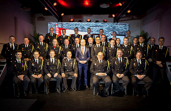 Huldigingen, diploma's en nieuwe leden tijdens korpsavond Brandweer C'borg