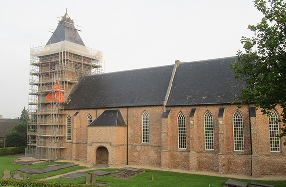 Haan toren IJzendoorn opnieuw gepoetst dankzij subsidie provincie