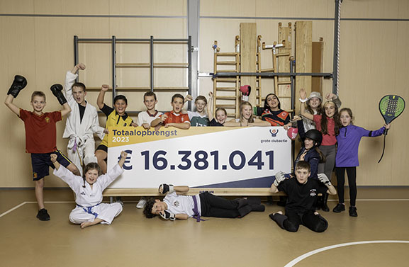 Verenigingen verbreken miljoenenrecord met de Grote Clubactie