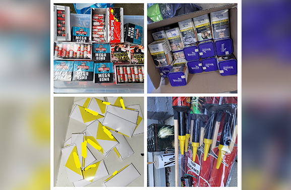 Tabak, drugs en illegaal vuurwerk aangetroffen in garage- en opbergboxen