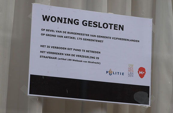 Wateroverlast in gesloten woning aan de Buitenstad in Vianen