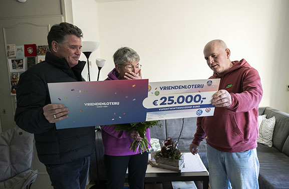 Arie en Else uit Vianen winnen € 25.000,- bij VriendenLoterij