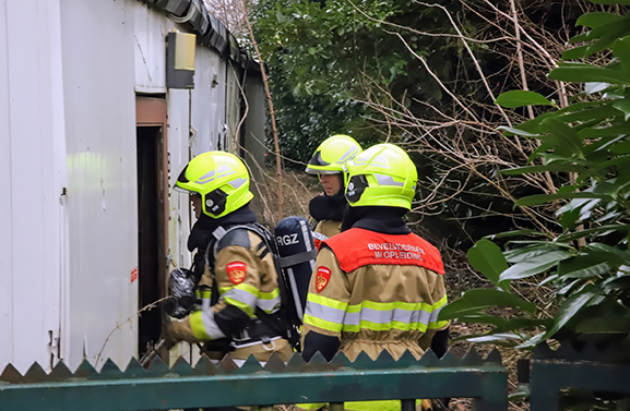 Brand in schuurtje bij Villa Kakelbont in Tiel