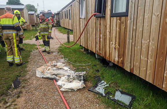 Brand in meterkast op vakantiepark Capun de Rotonde in Enspijk