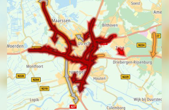 Verkeerschaos door afsluiting A2, mensen stonden uren in de file