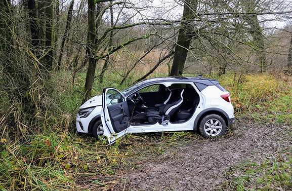 Eenzijdig ongeval op de Nieuwe Zuiderlingedijk in Heukelum
