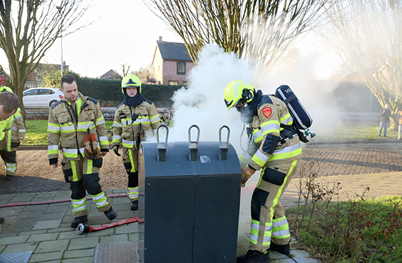 Containerbrand in Geldermalsen