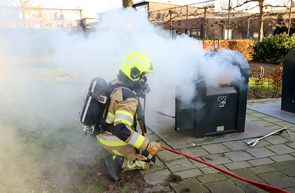 Containerbrand in Geldermalsen