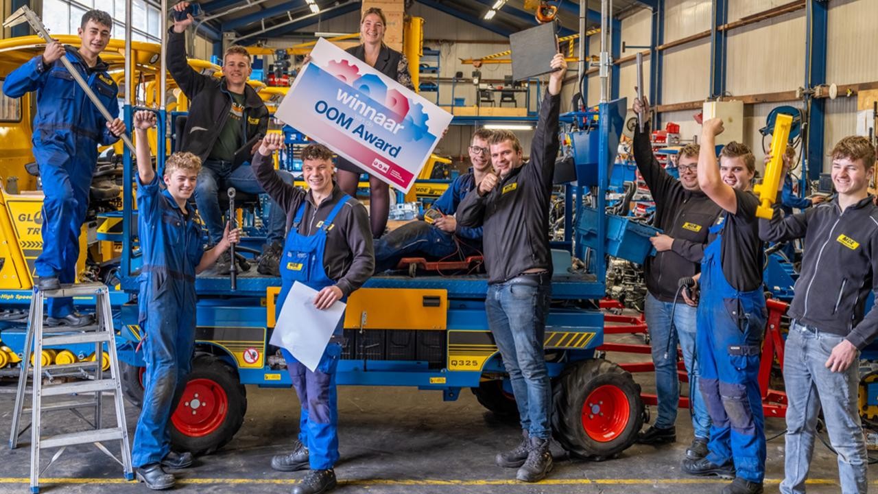 MDE Machinebouw uit Echteld wint OOM Award voor meest actieve leerbedrijf
