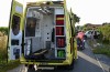 Fietser gevallen nadat hij schrikt van auto uit een uitrit