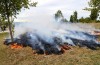 Voormalige vuilnisbelt in brand