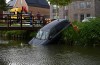 Voertuig te water geraakt aan de Aquamarijn